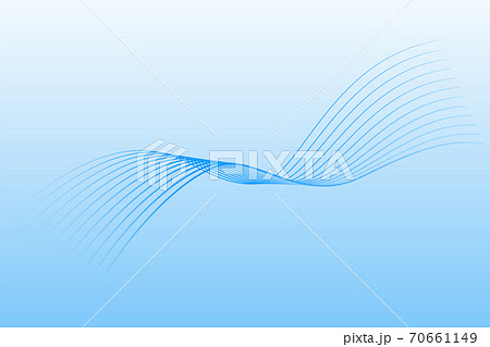 流線型の繊細なブルーのライン_水_風_換気 流線型の繊細なブルーのライン_水_風_換気 70661149