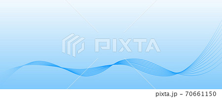 流線型の繊細なブルーのライン_水_風_換気 流線型の繊細なブルーのライン_水_風_換気 70661150