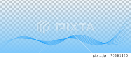 流線型の繊細なブルーのライン_水_風_換気 流線型の繊細なブルーのライン_水_風_換気 70661150
