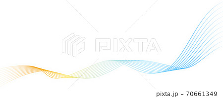 流線型の繊細なカラフルなライン_水_風_換気 流線型の繊細なカラフルなライン_水_風_換気 70661349