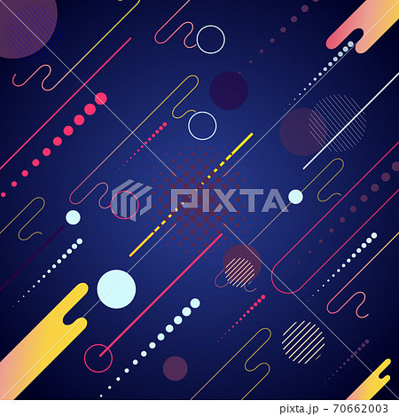 Abstract dynamic geometric elements pattern design and background. 70662003