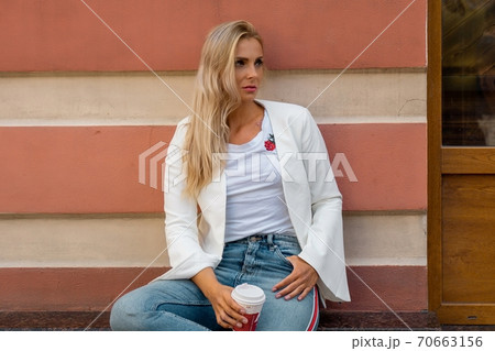 Sexy woman on street Sexy woman on street 70663156