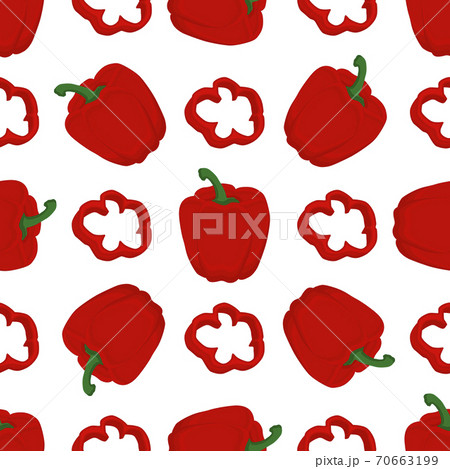 Illustration on theme of bright pattern bell pepper 70663199