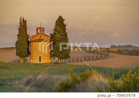 Chapel of the Madonna di Vitaleta, San Quirico d Orcia, Tuscany, Chapel of the Madonna di Vitaleta, San Quirico d Orcia, Tuscany, 70663978