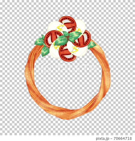 カプレーゼのクリスマスリース レシピ