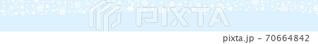 Christmas holiday abstract background. Frame of white snowflakes on blue background. Space for text, flat lay Christmas holiday abstract background. Frame of white snowflakes on blue background. Space for text, flat lay 70664842