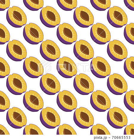 Illustration on theme big colored seamless purple plum 70665553
