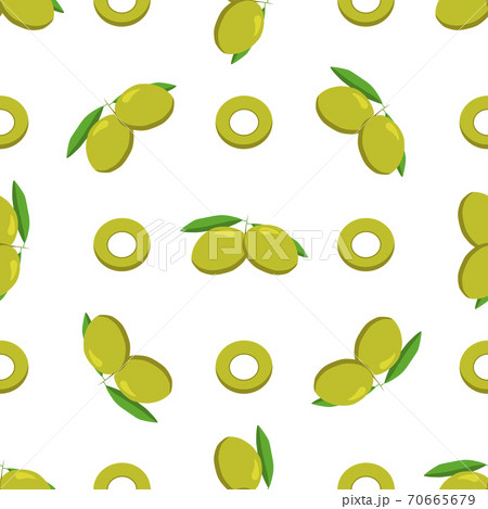 Illustration on theme of bright pattern italian olive Illustration on theme of bright pattern italian olive 70665679