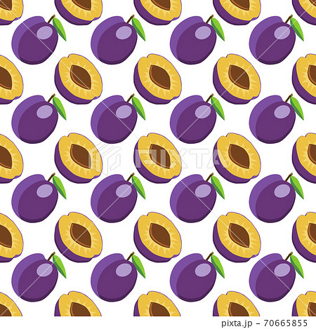 Illustration on theme big colored seamless purple plum Illustration on theme big colored seamless purple plum 70665855