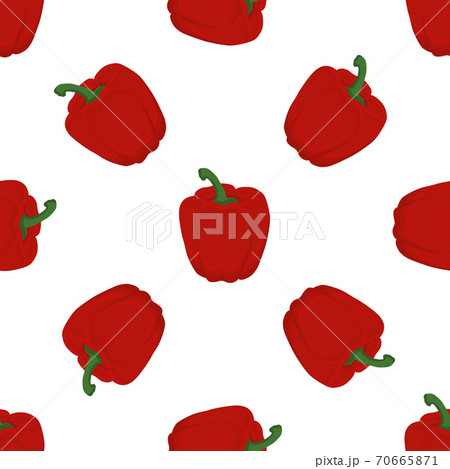 Illustration on theme of bright pattern bell pepper 70665871