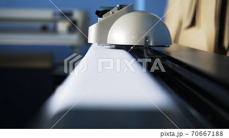 White paper on plotter pressed, sewing atelier studio White paper on plotter pressed, sewing atelier studio 70667188