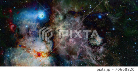 Science fiction wallpaper. Billions of galaxies in the universe. Elements of this image furnished by NASA 70668820