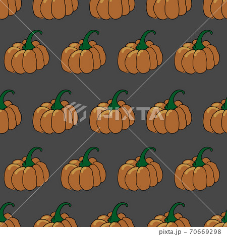 Pumpkins Background seamless vector repeat gray background Pumpkins Background seamless vector repeat gray background 70669298