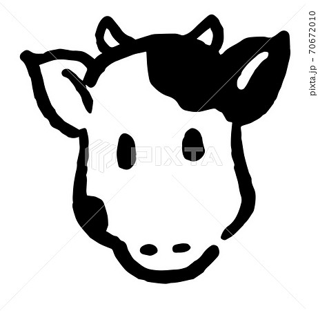 牛のかわいいイラスト 手描きの牛1 牛のかわいいイラスト 手描きの牛1 70672010