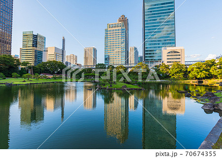 東京庭園巡り、国指定名勝、旧芝離宮恩賜庭園、東京都港区、海岸、浜松町 70674355