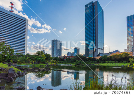 東京庭園巡り、国指定名勝、旧芝離宮恩賜庭園、東京都港区、海岸、浜松町 70674363