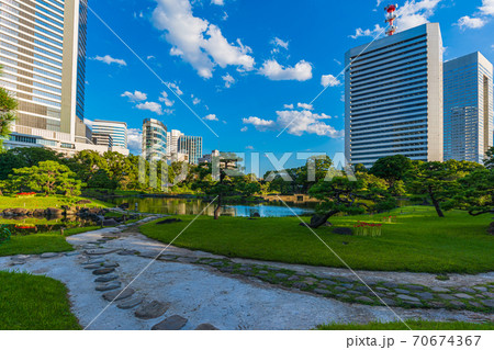 東京庭園巡り、国指定名勝、旧芝離宮恩賜庭園、東京都港区、海岸、浜松町 70674367