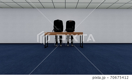 記者会見場 男性謝罪 机有り 人あり イラスト3 記者会見場 男性謝罪 机有り 人あり イラスト3 70675412