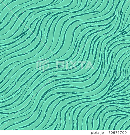 Seamless diagonal vector pattern of smooth lines with torn edges. Bright texture trend Aqua Menthe color 70675700