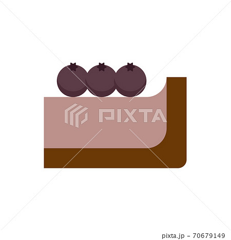 ブルーベリーチーズケーキアイコン 70679149