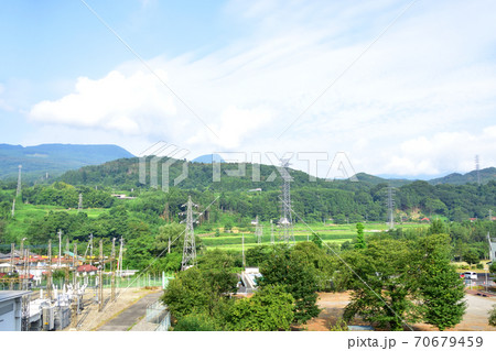 高崎駅から水上駅までの上越線車窓からの風景 70679459