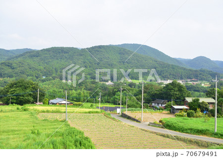 高崎駅から水上駅までの上越線車窓からの風景 70679491