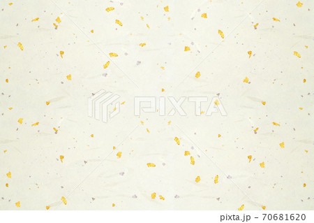 金粉の入った白い和紙の背景テクスチャ 金粉の入った白い和紙の背景テクスチャ 70681620