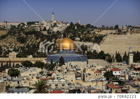 View of the Old Jerusalem from above. Israel. View of the Old Jerusalem from above. Israel. 70682223