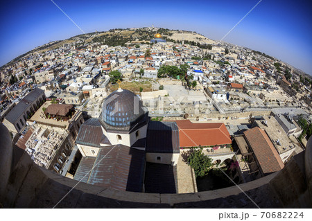 View of the Old Jerusalem from above. Israel. View of the Old Jerusalem from above. Israel. 70682224