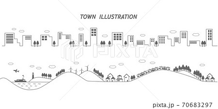 街並みのイラスト 街並みのイラスト 70683297