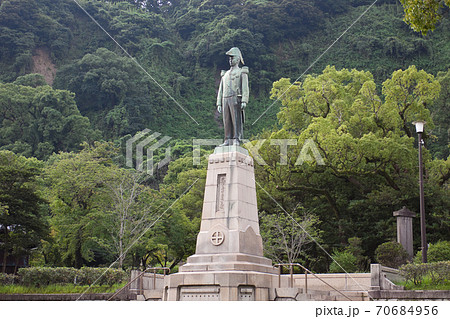 探勝園の島津忠義公の像 70684956