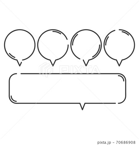 ふきだし セットのイラスト素材