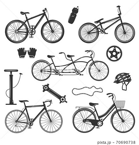 Bicycle Vintage Elements Set Bicycle Vintage Elements Set 70690738