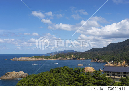 出雲日御碕灯台からの日本海 出雲日御碕灯台からの日本海 70691911