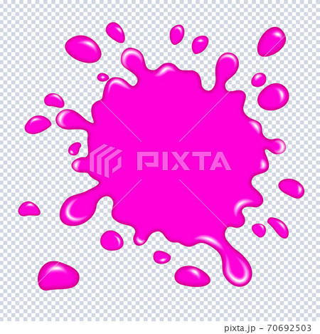 Glitter Slime Dripping Isolated Transparent Background Glossy Goo