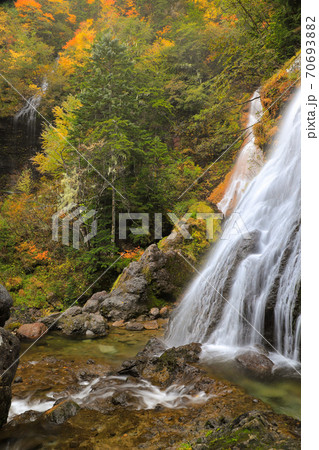 紅葉の三本滝　乗鞍高原 70693882
