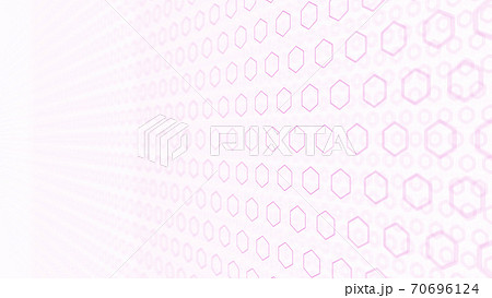 CGヘクサゴン　並んだ複数の六角形 70696124