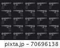 Pattern of WWII German army handgun on dark grey background 70696138