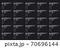 Pattern of WWII German army handgun on dark grey background 70696144