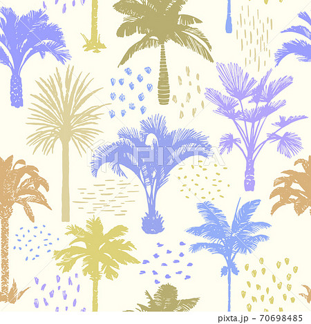 Botanical Aloha backround. Palm trees seamless pattern. Botanical Aloha backround. Palm trees seamless pattern. 70698485