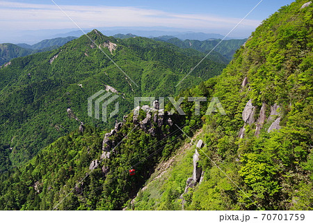 御在所岳山上の新緑風景 御在所岳山上の新緑風景 70701759