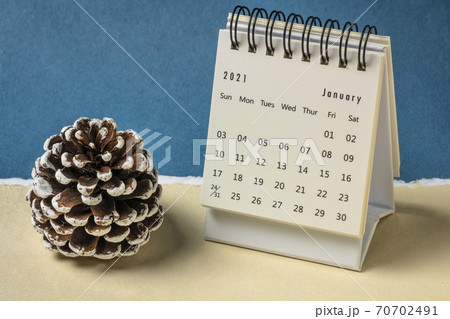 January 2021- spiral desktop calendar January 2021- spiral desktop calendar 70702491