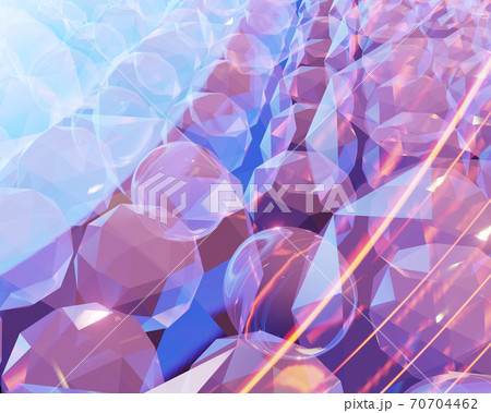 abstract background of crystal spheres. 3d illustration 70704462