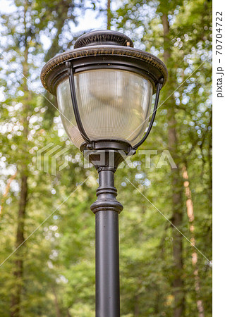 Vintage black iron street lamp Vintage black iron street lamp 70704722