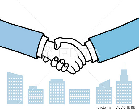 握手するイラスト ビジネス 契約のイラスト素材 握手するイラスト ビジネス 契約のイラスト素材
