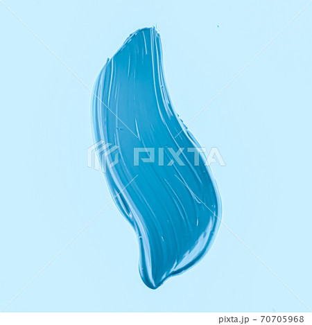 Blue brush stroke or makeup smudge closeup, beauty cosmetics and lipstick texture 70705968