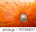 Close-up of orange pumpkin texture. Abstract autumn background, wallpaper, organic vegetarian food 70706837