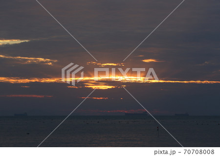 海 風景 夕焼け 70708008