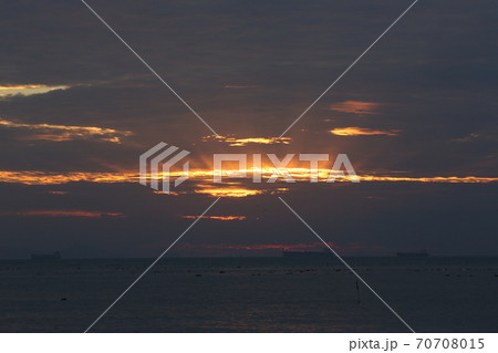 海 風景 夕焼け 70708015