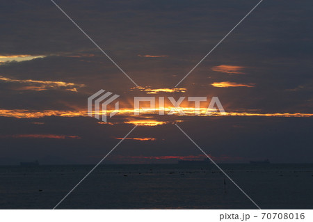 海 風景 夕焼け 70708016